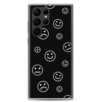 Black and White Faces - Clear Case