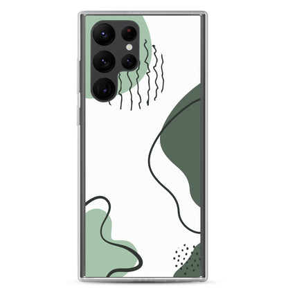 Green Abstract Shapes - Clear Case