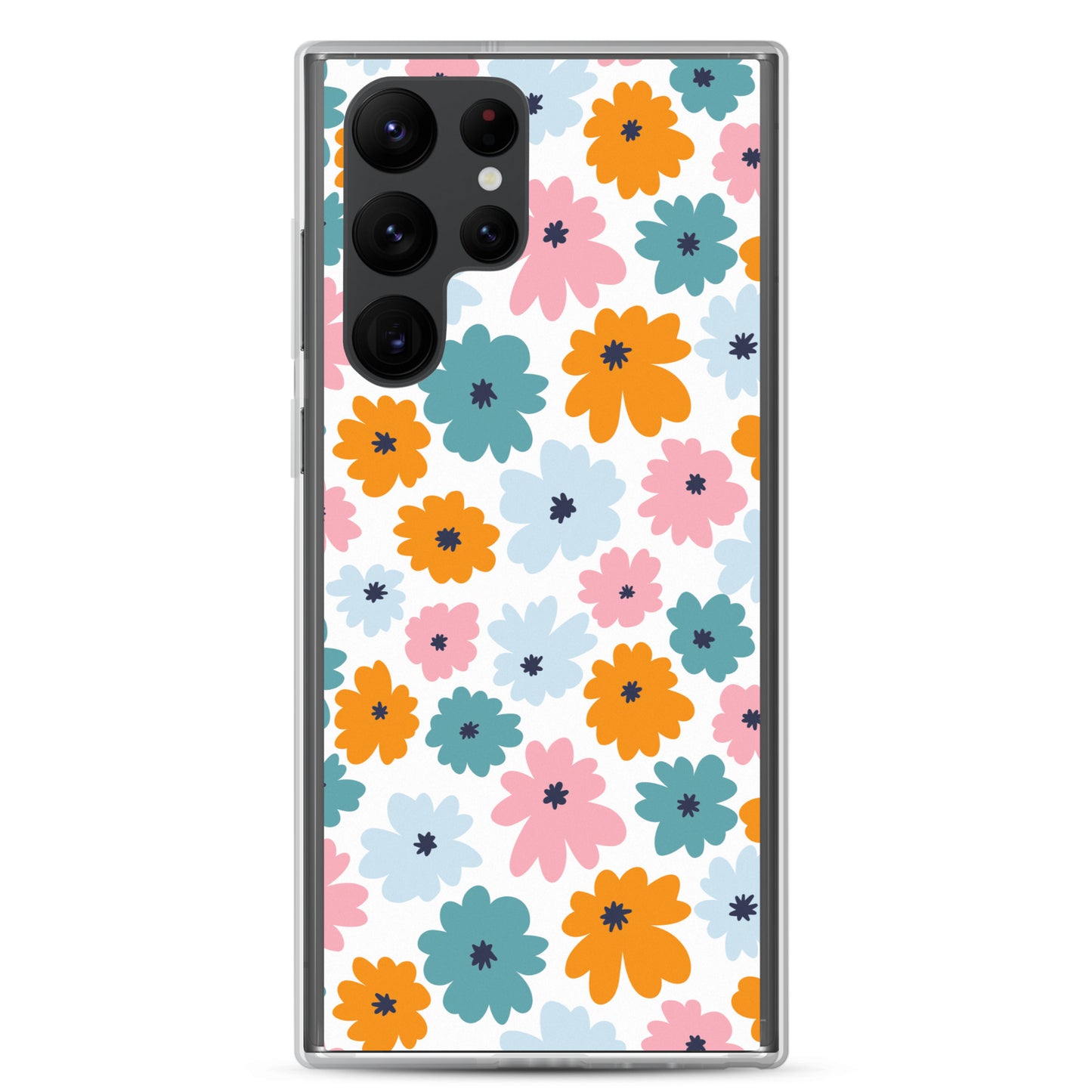 Multicoloured Flowers - Clear Case