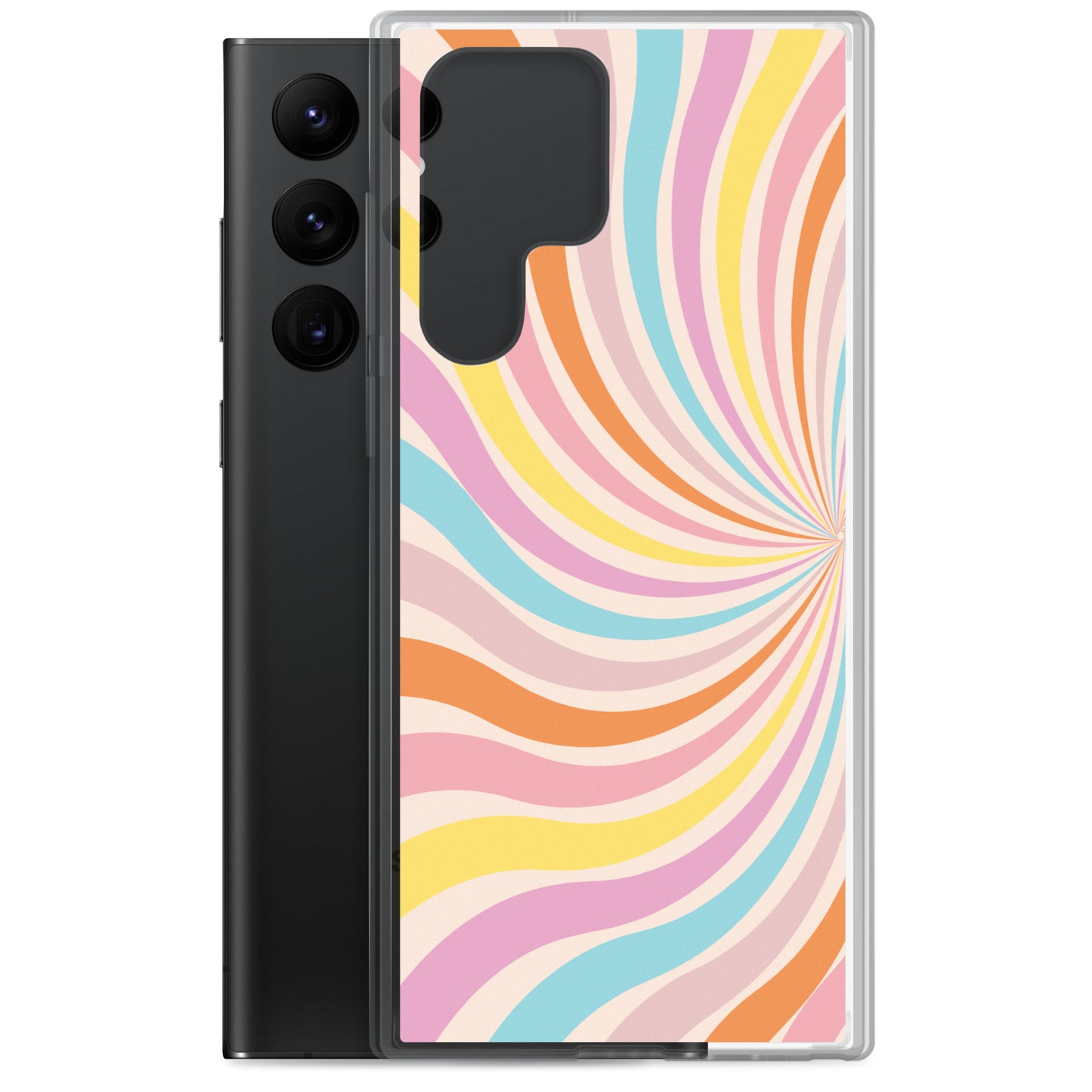 Rainbow Swirls - Clear Case