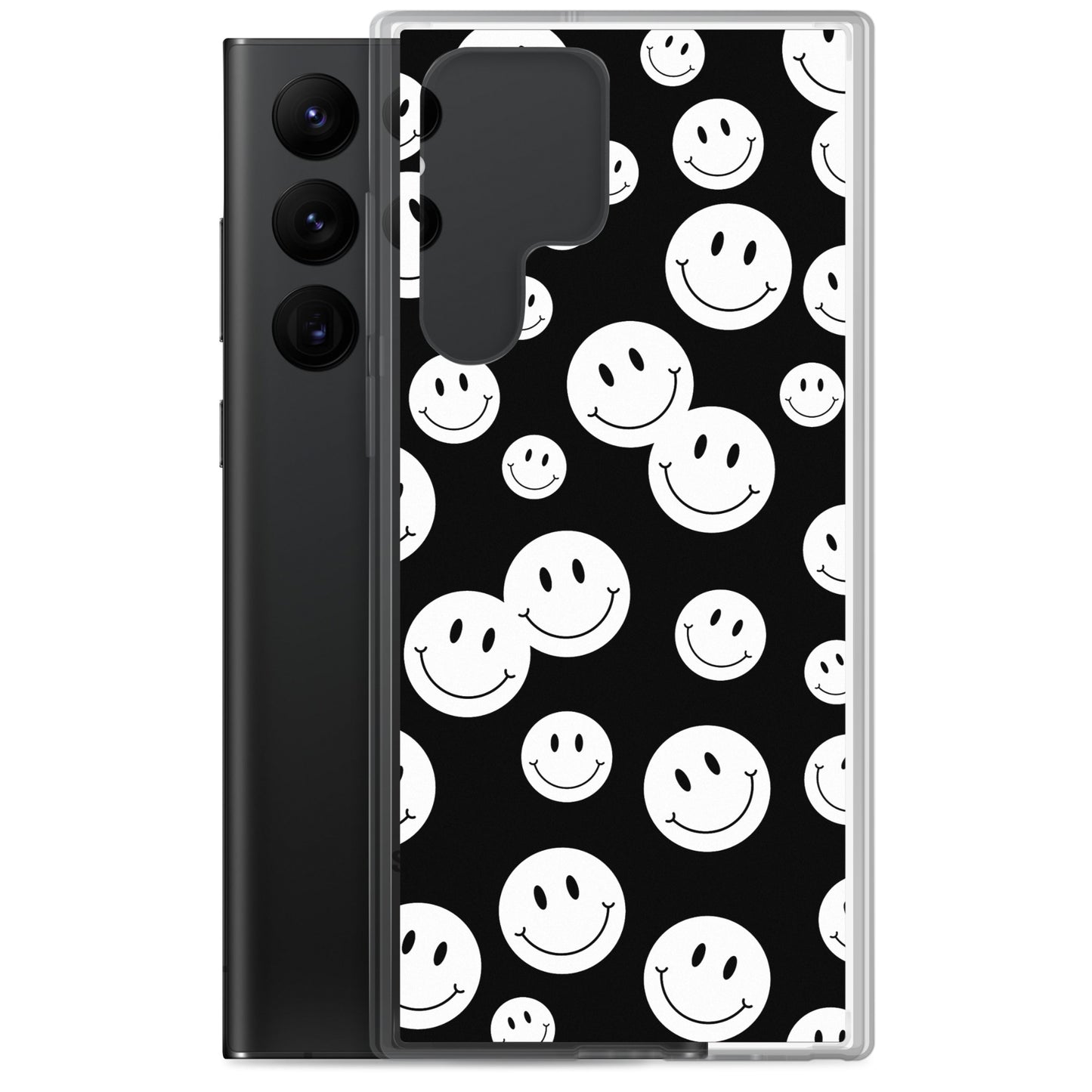 Black and White Smile - Clear Case