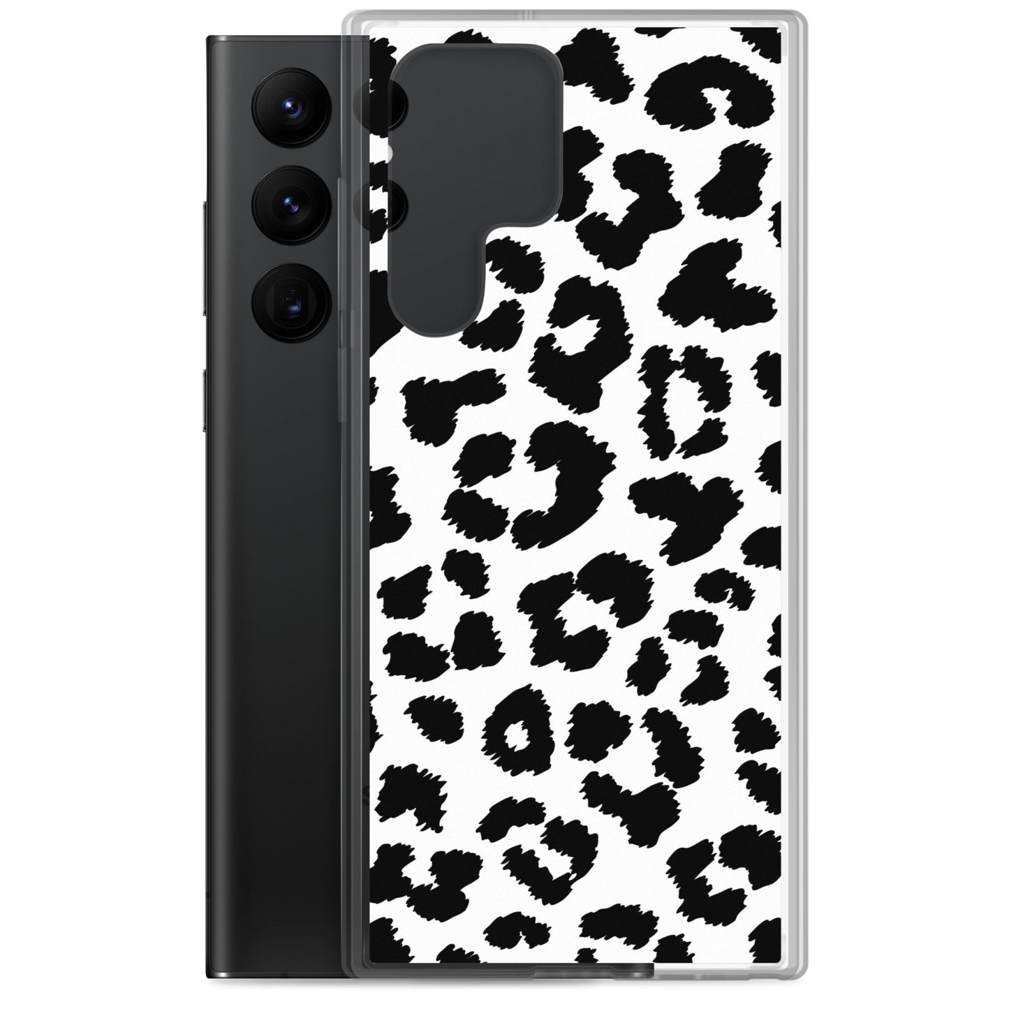 Black Leopard Print - Clear Case