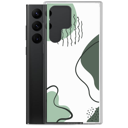 Green Abstract Shapes - Clear Case