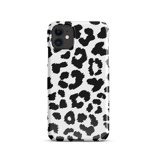 Black Leopard Print - Snap Case