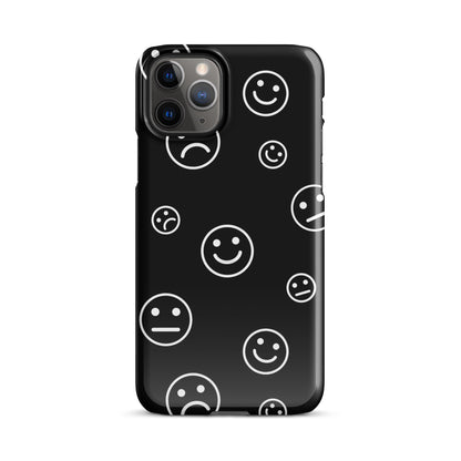 Black and White Faces - Snap Case