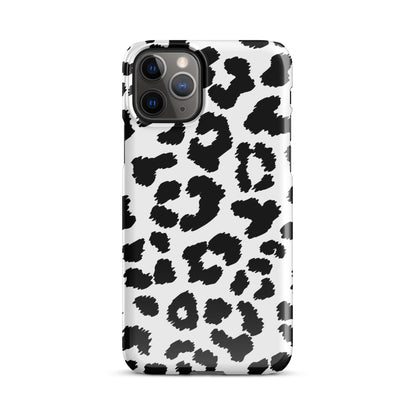 Black Leopard Print - Snap Case