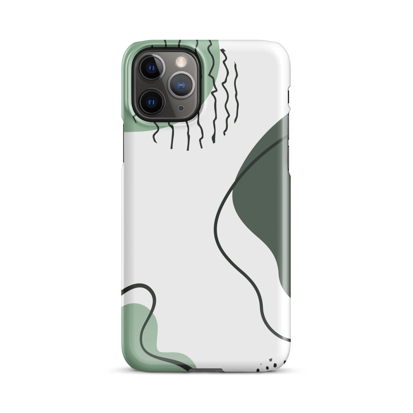 Green Abstract Shapes - Snap Case