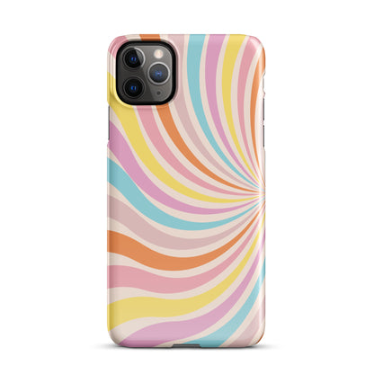 Rainbow Swirls - Snap Case