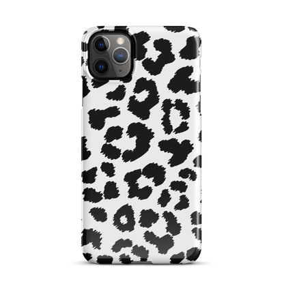 Black Leopard Print - Snap Case