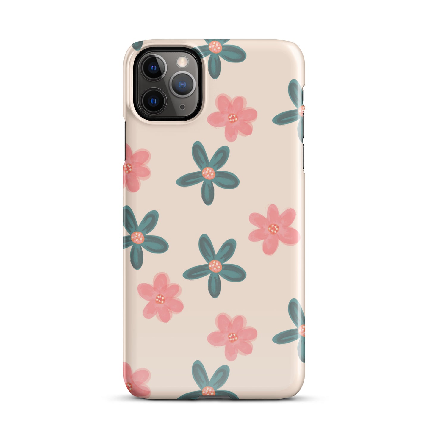 Red and Green Flowers - Snap Case