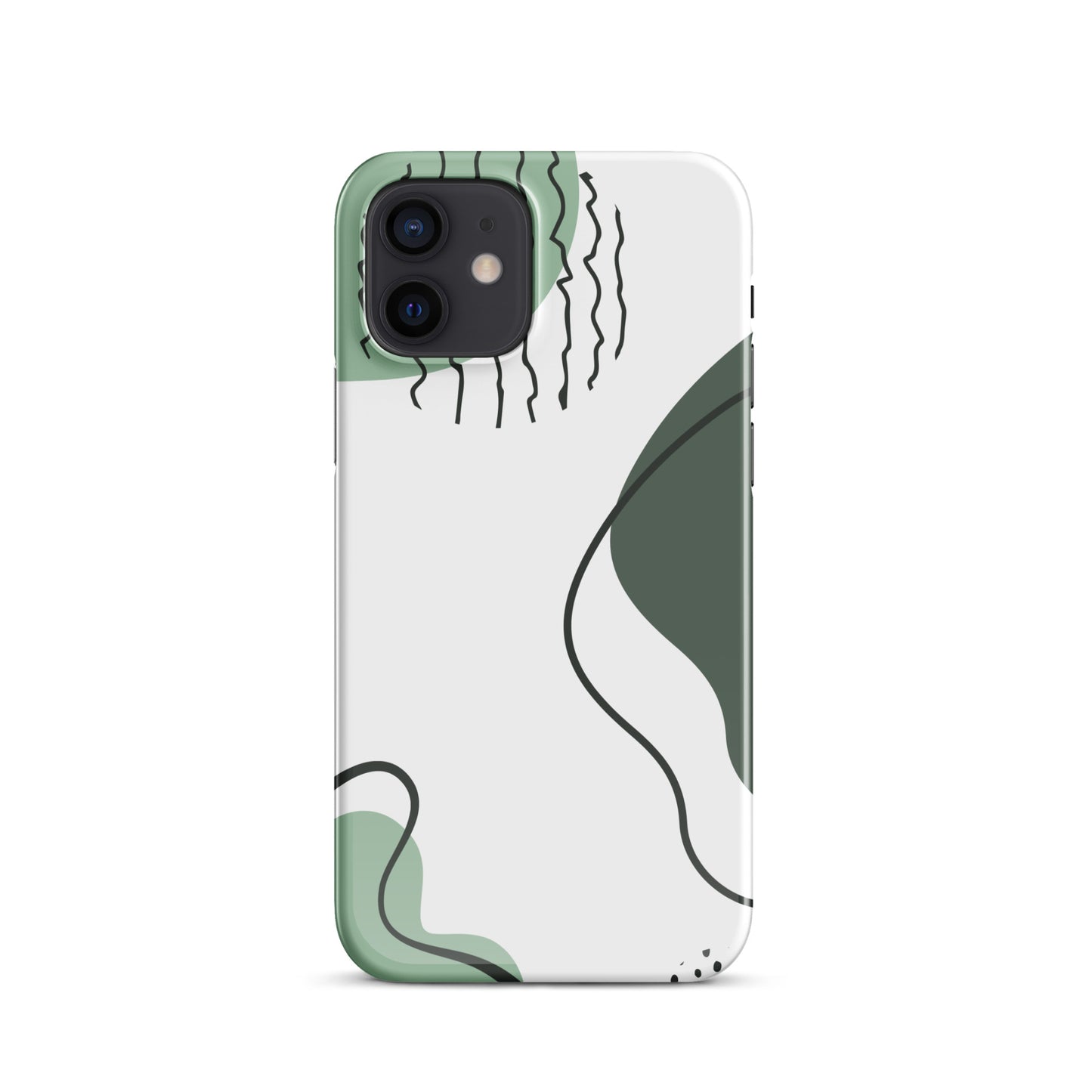 Green Abstract Shapes - Snap Case