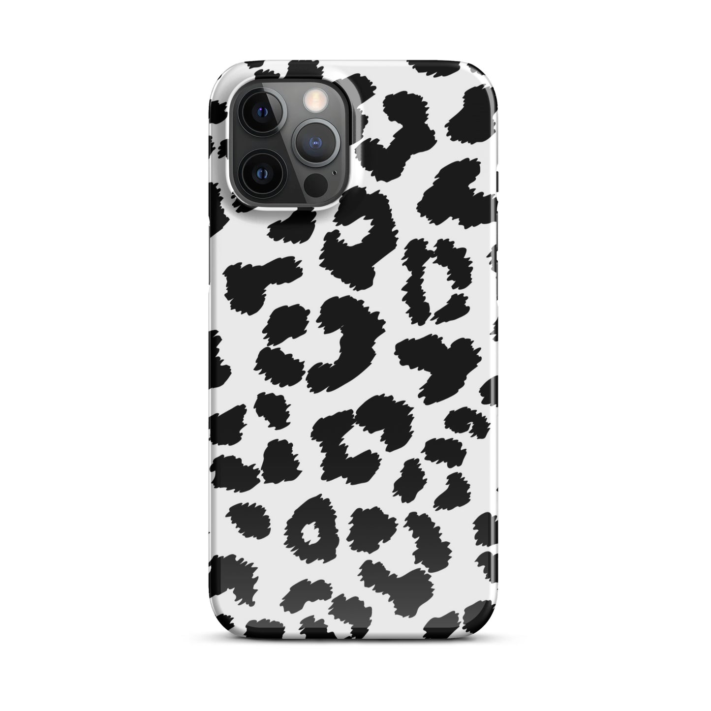 Black Leopard Print - Snap Case