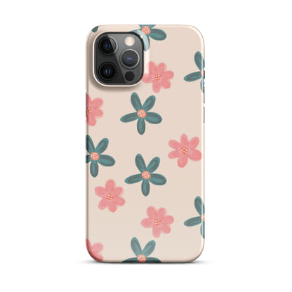 Red and Green Flowers - Snap Case