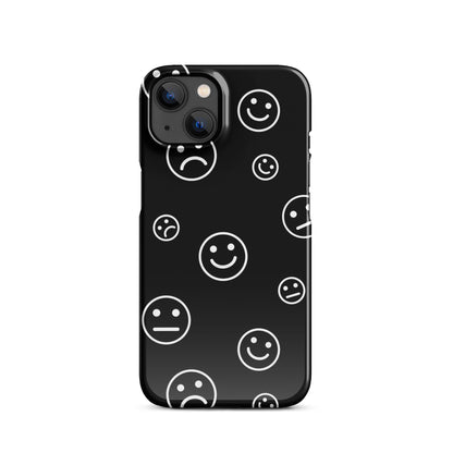 Black and White Faces - Snap Case