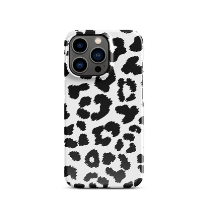 Black Leopard Print - Snap Case