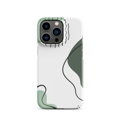 Green Abstract Shapes - Snap Case