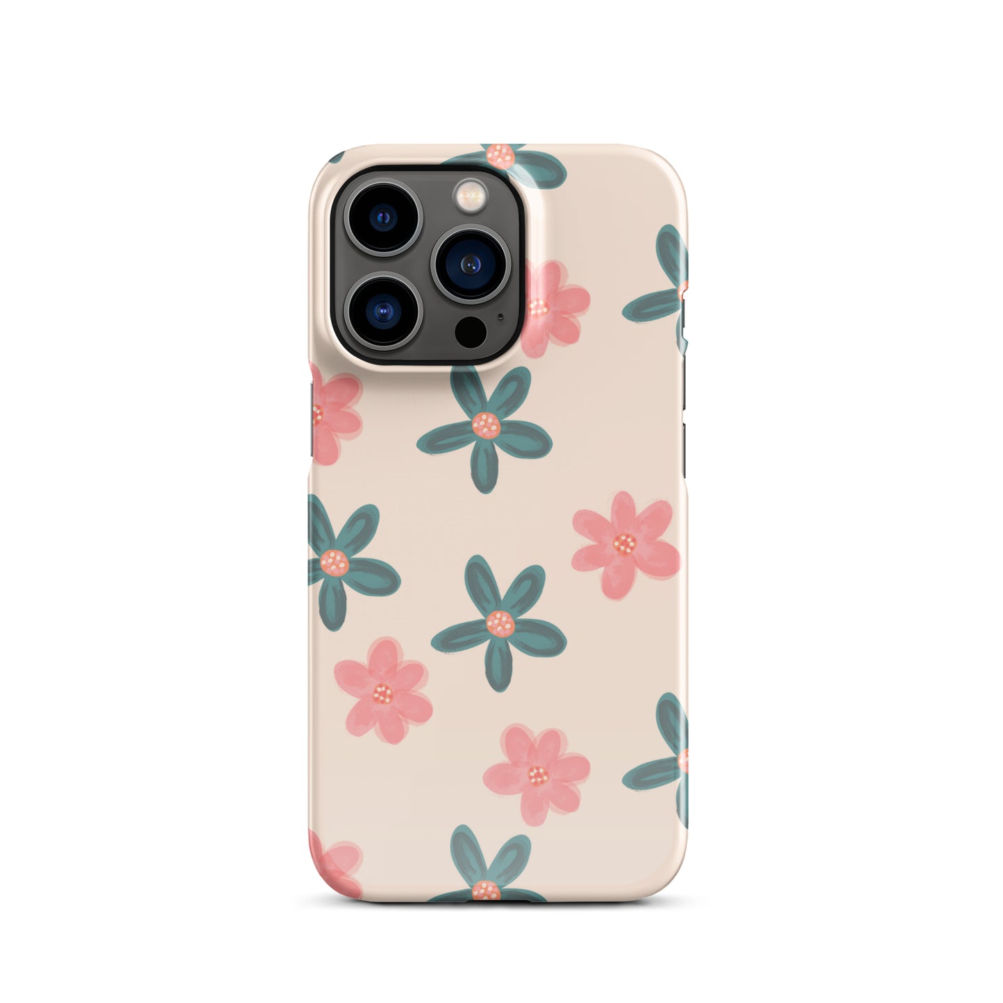 Red and Green Flowers - Snap Case