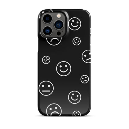 Black and White Faces - Snap Case