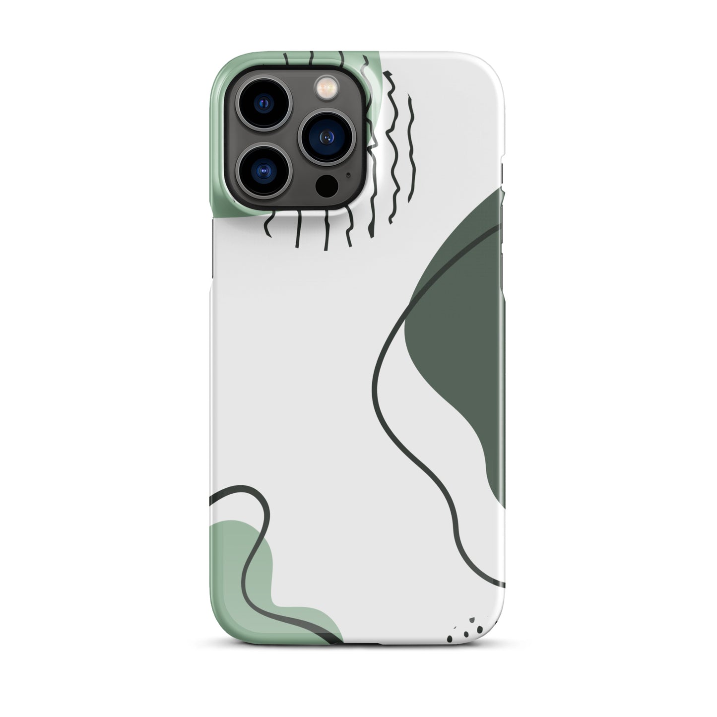 Green Abstract Shapes - Snap Case