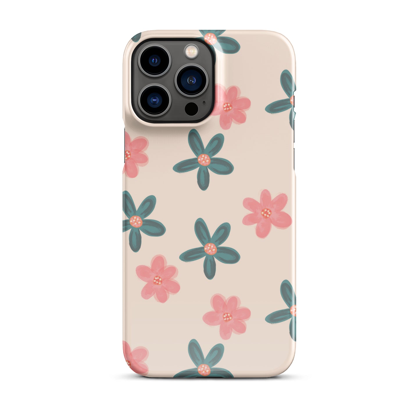 Red and Green Flowers - Snap Case