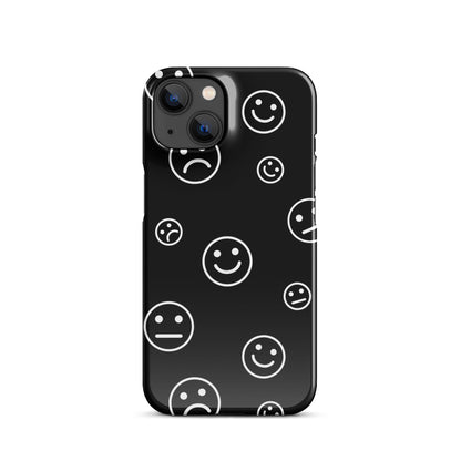 Black and White Faces - Snap Case