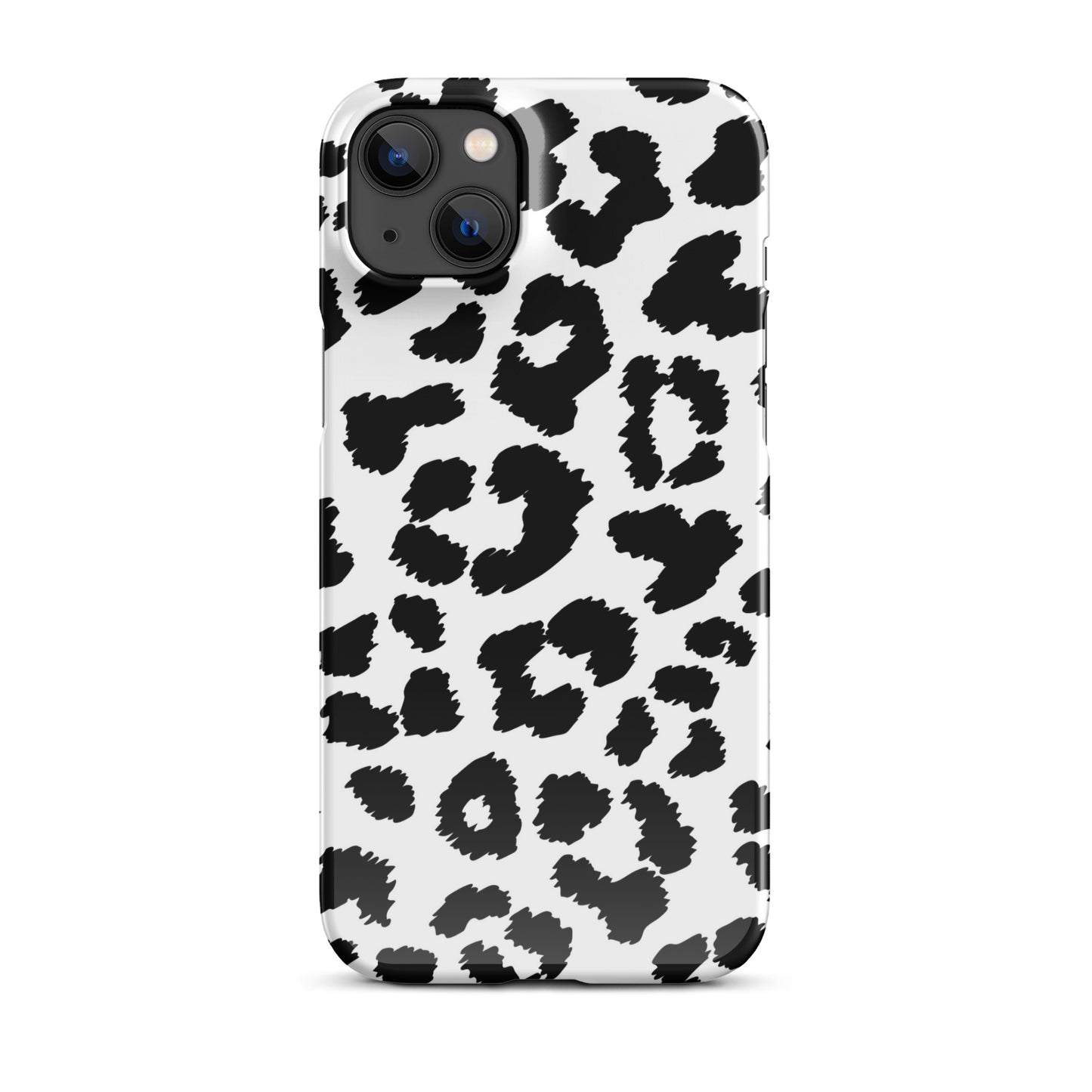 Black Leopard Print - Snap Case