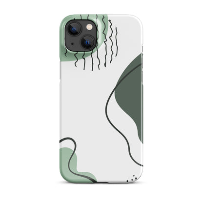 Green Abstract Shapes - Snap Case