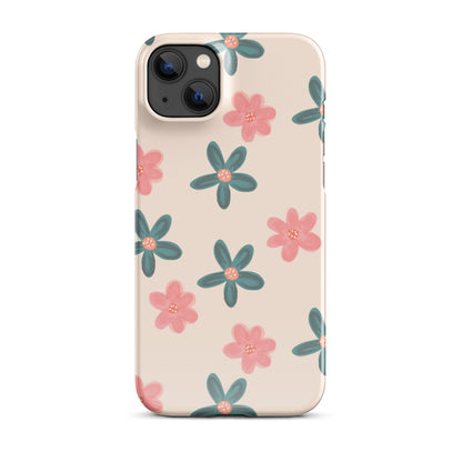 Red and Green Flowers - Snap Case