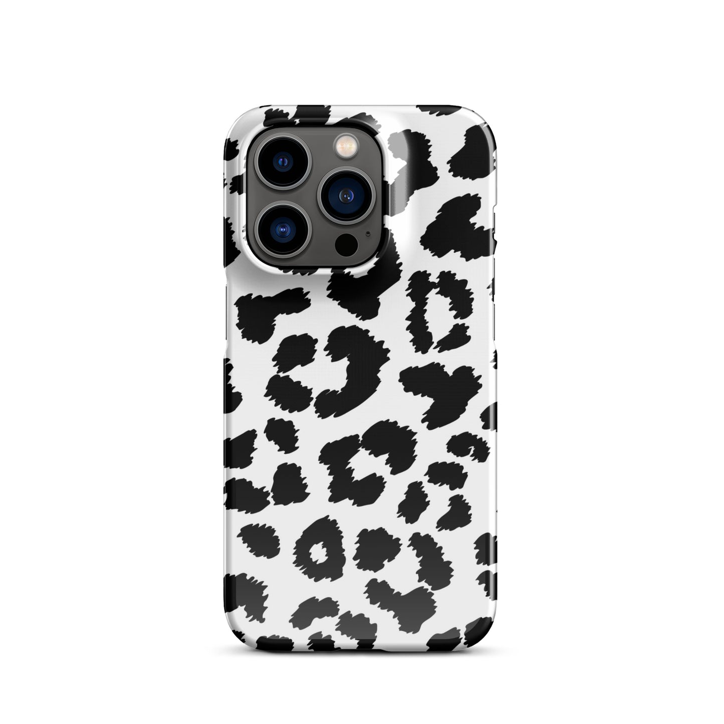 Black Leopard Print - Snap Case