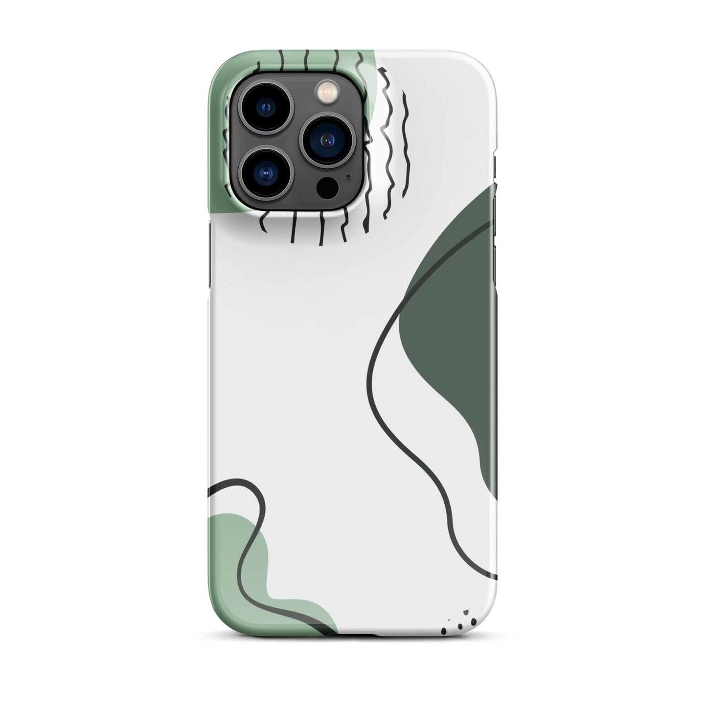 Green Abstract Shapes - Snap Case