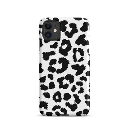 Black Leopard Print - Snap Case