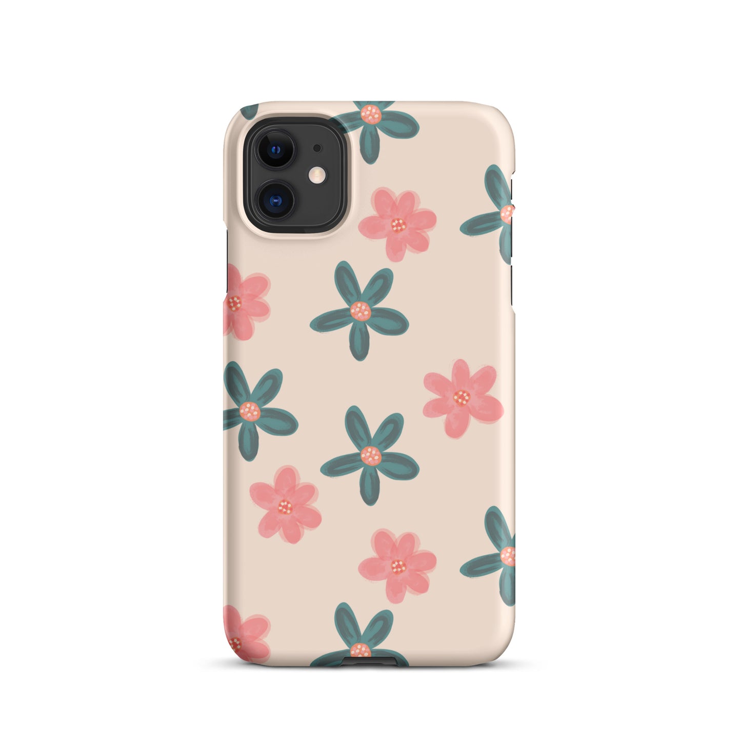 Red and Green Flowers - Snap Case