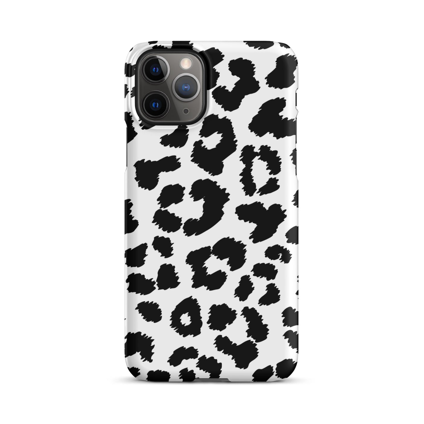 Black Leopard Print - Snap Case