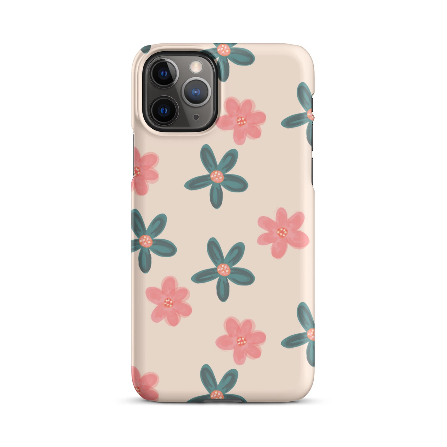 Red and Green Flowers - Snap Case