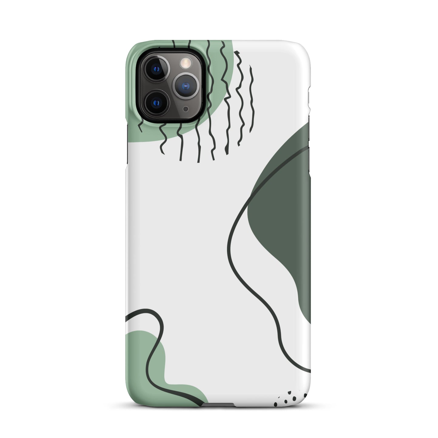 Green Abstract Shapes - Snap Case