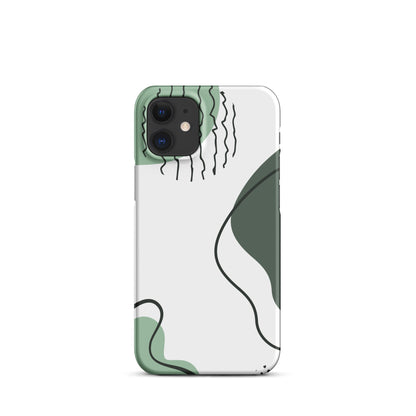 Green Abstract Shapes - Snap Case