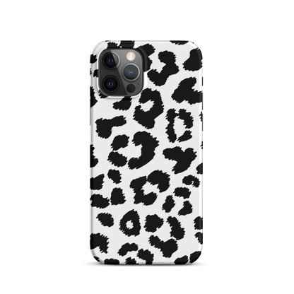 Black Leopard Print - Snap Case