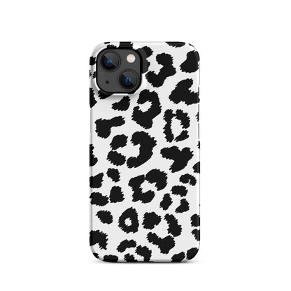 Black Leopard Print - Snap Case