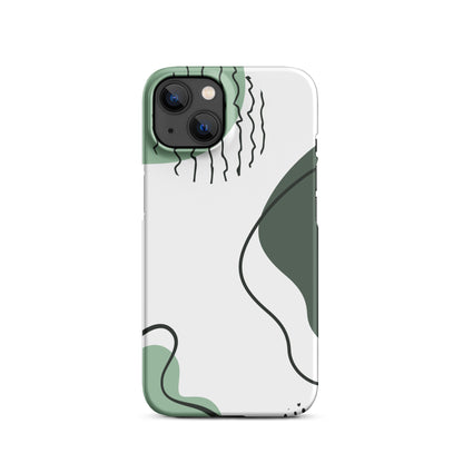 Green Abstract Shapes - Snap Case