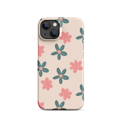 Red and Green Flowers - Snap Case