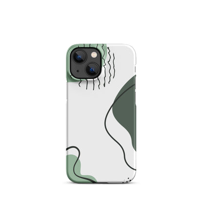 Green Abstract Shapes - Snap Case