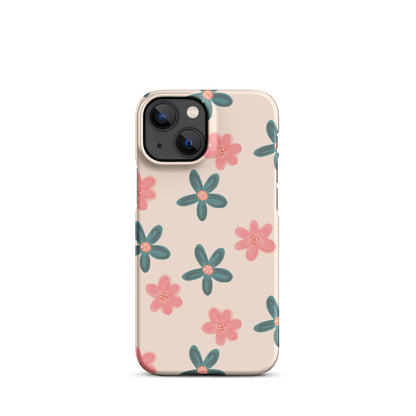 Red and Green Flowers - Snap Case