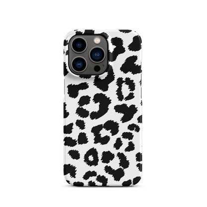 Black Leopard Print - Snap Case