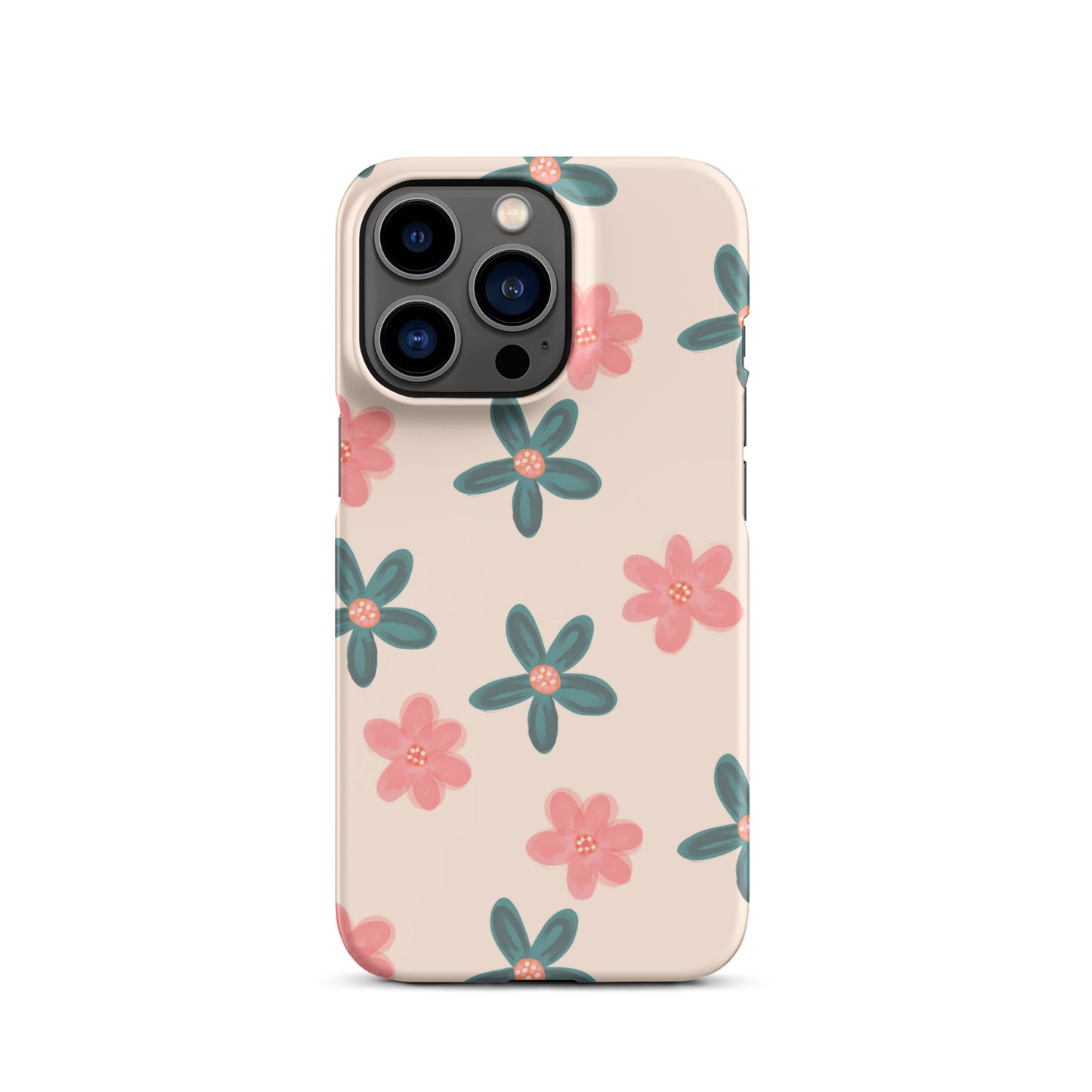 Red and Green Flowers - Snap Case