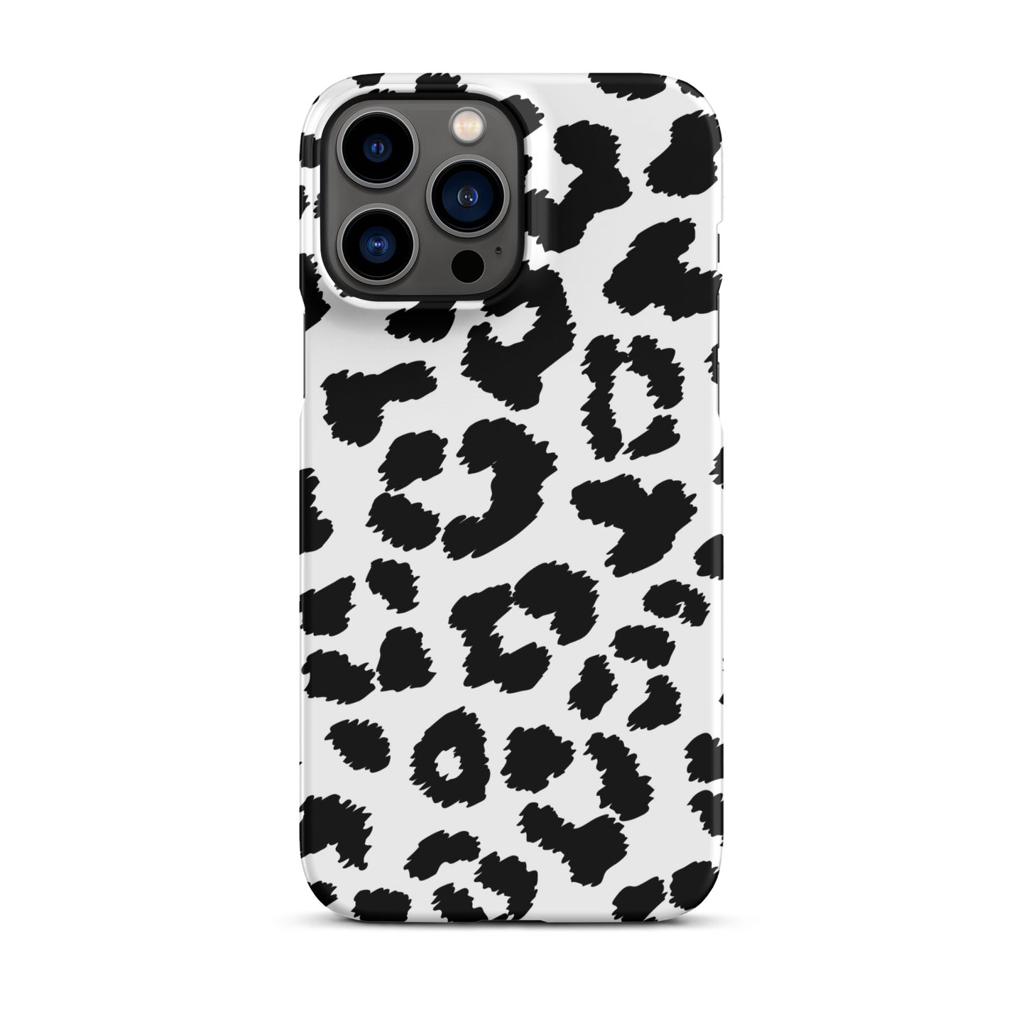 Black Leopard Print - Snap Case