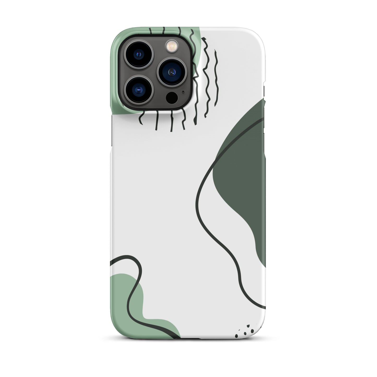 Green Abstract Shapes - Snap Case