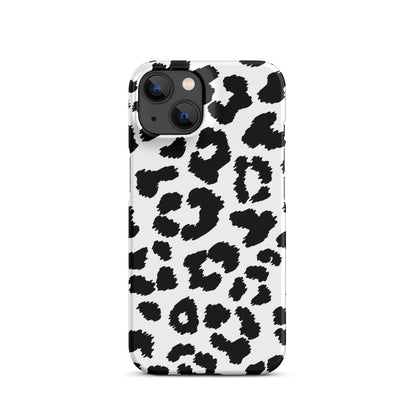 Black Leopard Print - Snap Case