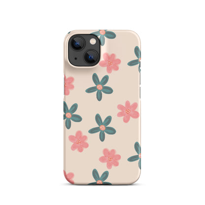 Red and Green Flowers - Snap Case