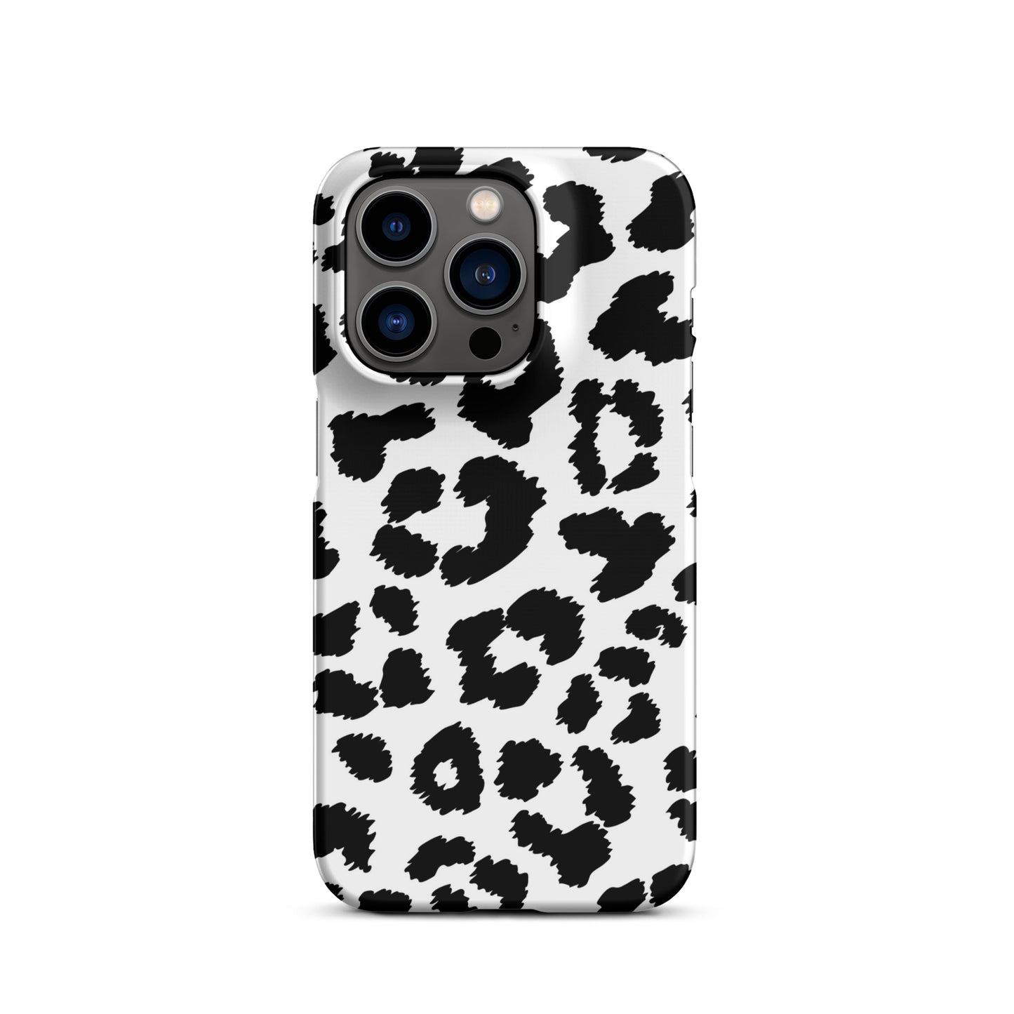 Black Leopard Print - Snap Case