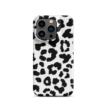 Black Leopard Print - Snap Case